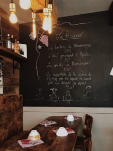 Menu Bistrot l'Arrivée